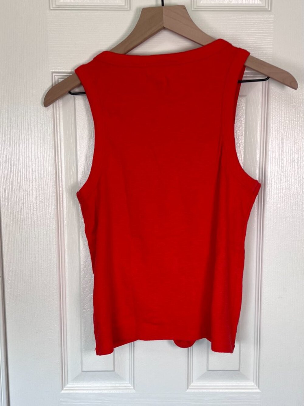 Madewell Audio Knot Front Tank Red Size M - Picture 2 of 6